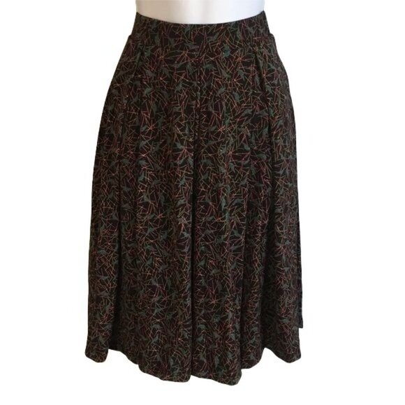 LuLaRoe Madison Skirt with Pockets with Teal Birds XS NEW - Picture 1 of 6